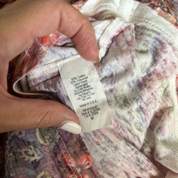 Hip Happening in the Present sz M stain glass style print racer back tank - Picture 6 of 6